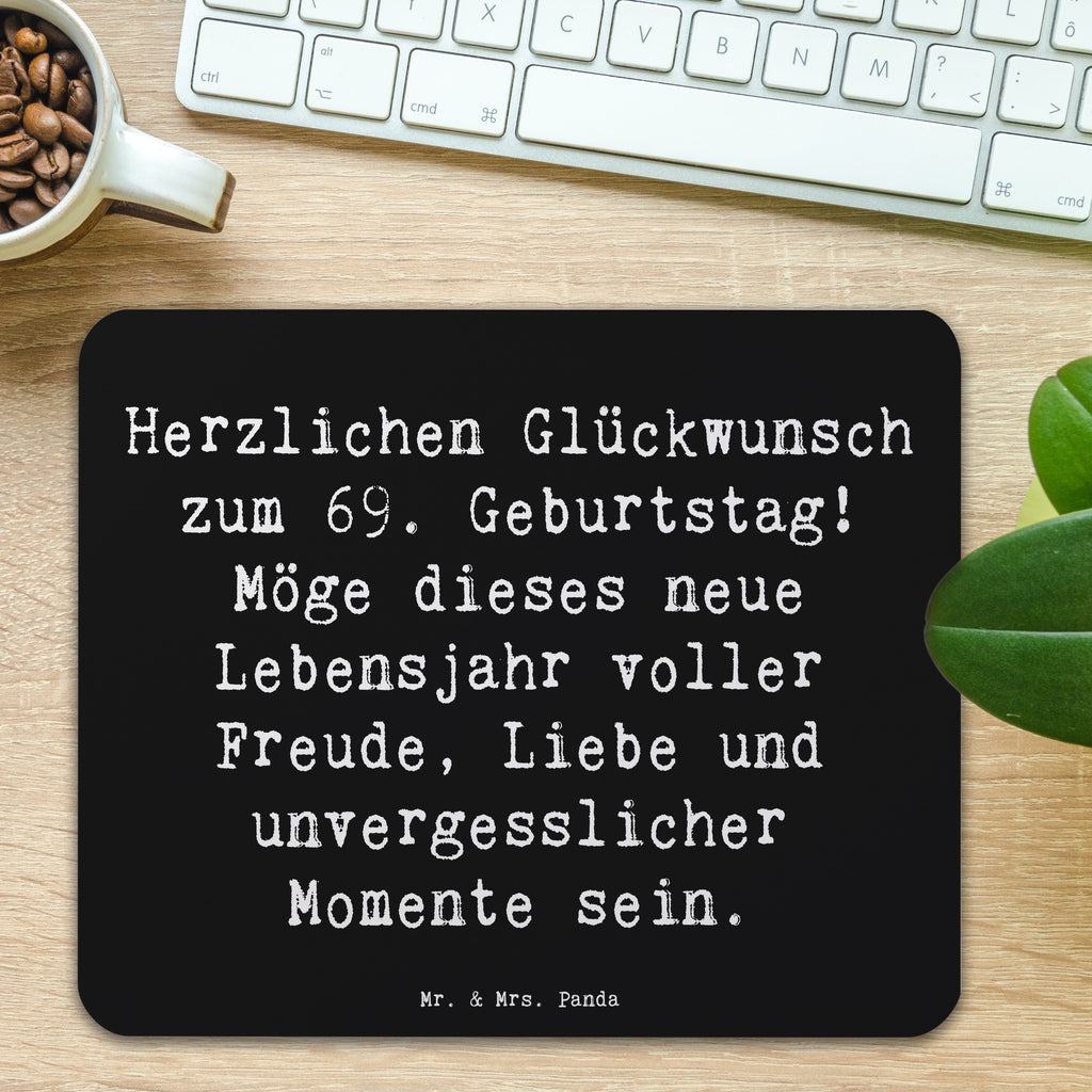 Mauspad Spruch 69. Geburtstag Glückwunsch Mousepad, Computer zubehör, Büroausstattung, PC Zubehör, Arbeitszimmer, Mauspad, Einzigartiges Mauspad, Designer Mauspad, Mausunterlage, Mauspad Büro, Geburtstag, Geburtstagsgeschenk, Geschenk