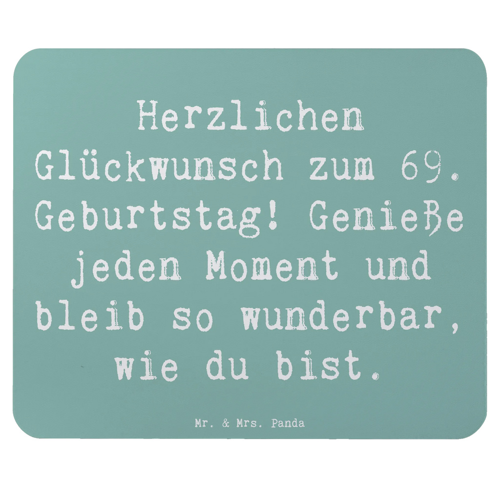 Mauspad Spruch 69. Geburtstag Glückwünsche Mousepad, Computer zubehör, Büroausstattung, PC Zubehör, Arbeitszimmer, Mauspad, Einzigartiges Mauspad, Designer Mauspad, Mausunterlage, Mauspad Büro, Geburtstag, Geburtstagsgeschenk, Geschenk