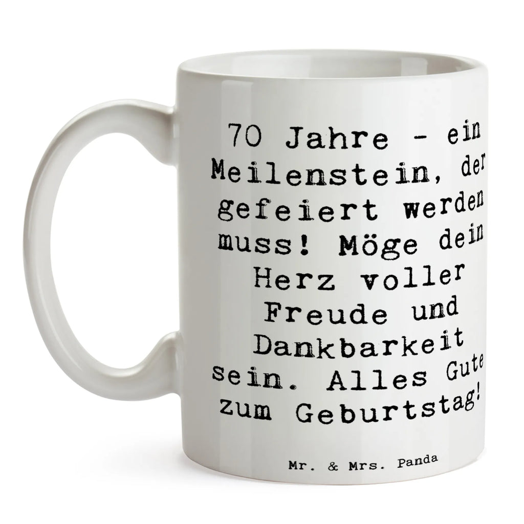 Tasse Spruch 70. Geburtstag Meilenstein Tasse, Kaffeetasse, Teetasse, Becher, Kaffeebecher, Teebecher, Keramiktasse, Porzellantasse, Büro Tasse, Geschenk Tasse, Tasse Sprüche, Tasse Motive, Kaffeetassen, Tasse bedrucken, Designer Tasse, Cappuccino Tassen, Schöne Teetassen, Geburtstag, Geburtstagsgeschenk, Geschenk