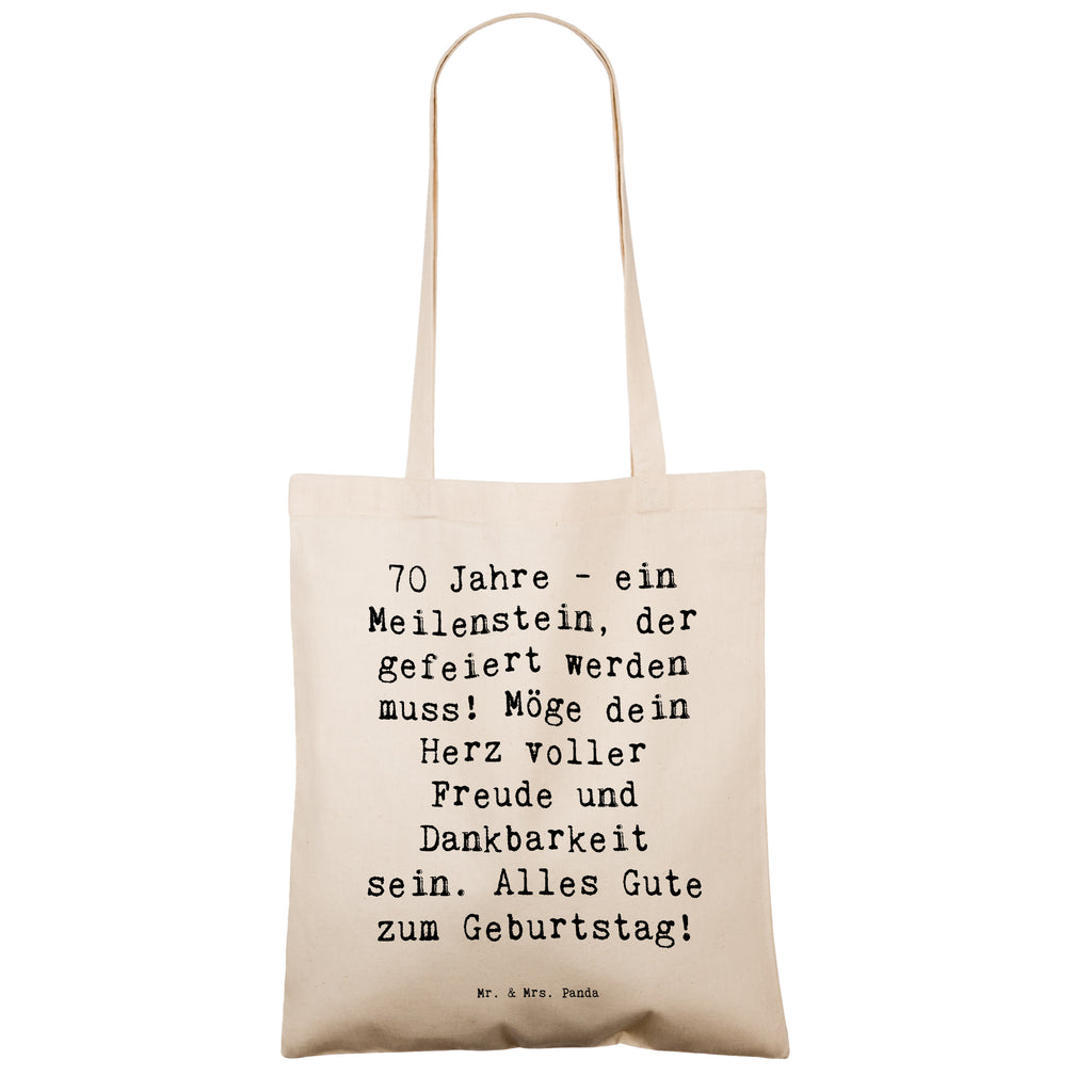 Tragetasche Spruch 70. Geburtstag Meilenstein Beuteltasche, Beutel, Einkaufstasche, Jutebeutel, Stoffbeutel, Tasche, Shopper, Umhängetasche, Strandtasche, Schultertasche, Stofftasche, Tragetasche, Badetasche, Jutetasche, Einkaufstüte, Laptoptasche, Geburtstag, Geburtstagsgeschenk, Geschenk