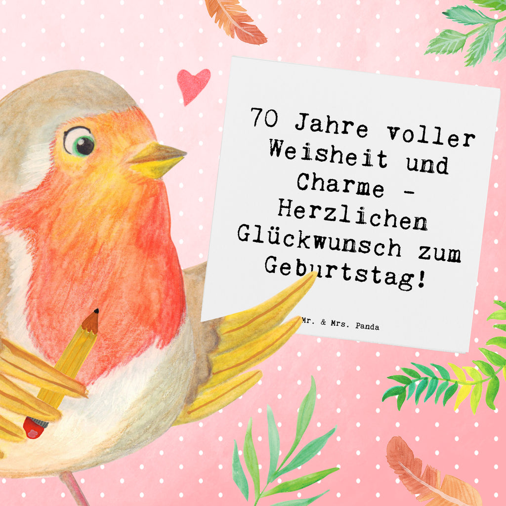 Deluxe Karte Spruch 70. Geburtstag Karte, Grußkarte, Klappkarte, Einladungskarte, Glückwunschkarte, Hochzeitskarte, Geburtstagskarte, Hochwertige Grußkarte, Hochwertige Klappkarte, Geburtstag, Geburtstagsgeschenk, Geschenk