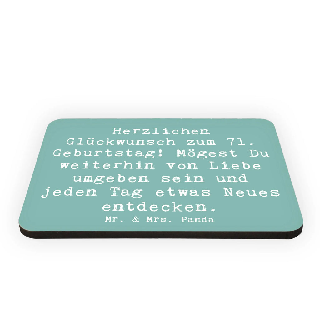 Magnet Spruch 71. Geburtstag Freude Kühlschrankmagnet, Pinnwandmagnet, Souvenir Magnet, Motivmagnete, Dekomagnet, Whiteboard Magnet, Notiz Magnet, Kühlschrank Dekoration, Geburtstag, Geburtstagsgeschenk, Geschenk