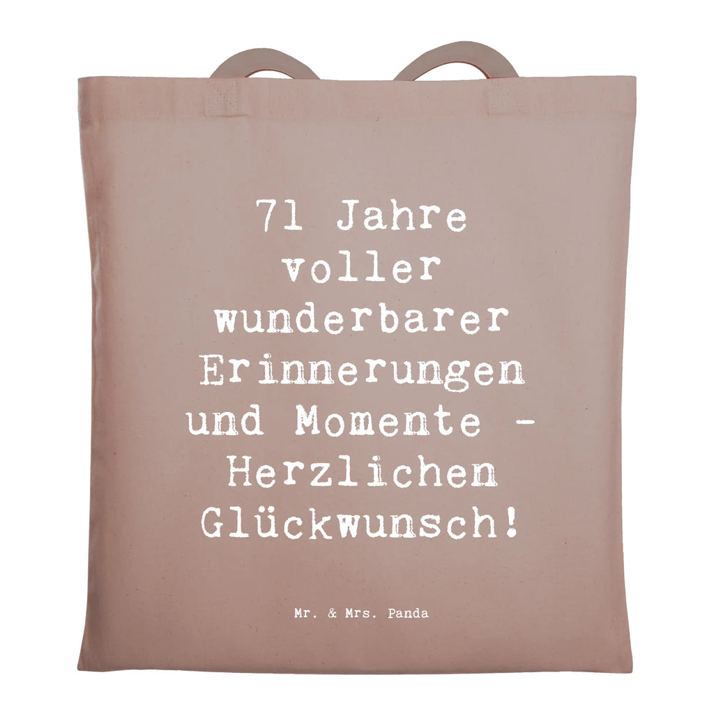 Tragetasche Spruch 71. Geburtstag Erinnerungen Beuteltasche, Beutel, Einkaufstasche, Jutebeutel, Stoffbeutel, Tasche, Shopper, Umhängetasche, Strandtasche, Schultertasche, Stofftasche, Tragetasche, Badetasche, Jutetasche, Einkaufstüte, Laptoptasche, Geburtstag, Geburtstagsgeschenk, Geschenk