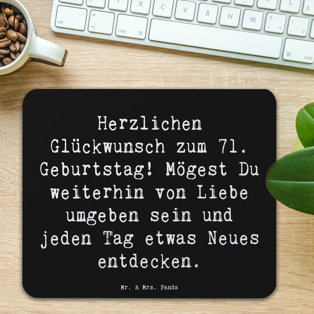 Mauspad Spruch 71. Geburtstag Freude Mousepad, Computer zubehör, Büroausstattung, PC Zubehör, Arbeitszimmer, Mauspad, Einzigartiges Mauspad, Designer Mauspad, Mausunterlage, Mauspad Büro, Geburtstag, Geburtstagsgeschenk, Geschenk