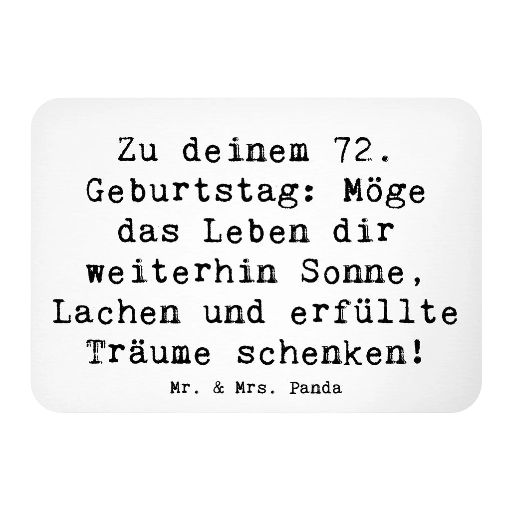 Magnet Spruch 72. Geburtstag Kühlschrankmagnet, Pinnwandmagnet, Souvenir Magnet, Motivmagnete, Dekomagnet, Whiteboard Magnet, Notiz Magnet, Kühlschrank Dekoration, Geburtstag, Geburtstagsgeschenk, Geschenk