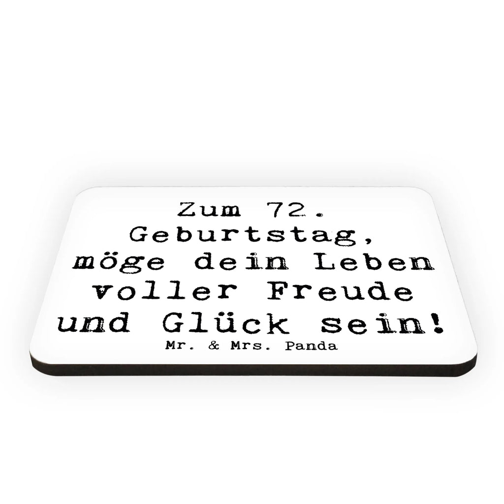 Magnet Spruch 72. Geburtstag Freude Kühlschrankmagnet, Pinnwandmagnet, Souvenir Magnet, Motivmagnete, Dekomagnet, Whiteboard Magnet, Notiz Magnet, Kühlschrank Dekoration, Geburtstag, Geburtstagsgeschenk, Geschenk