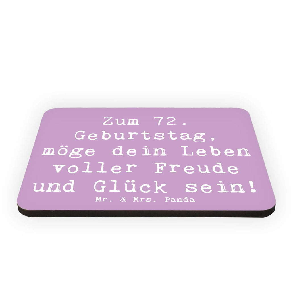 Magnet Spruch 72. Geburtstag Freude Kühlschrankmagnet, Pinnwandmagnet, Souvenir Magnet, Motivmagnete, Dekomagnet, Whiteboard Magnet, Notiz Magnet, Kühlschrank Dekoration, Geburtstag, Geburtstagsgeschenk, Geschenk