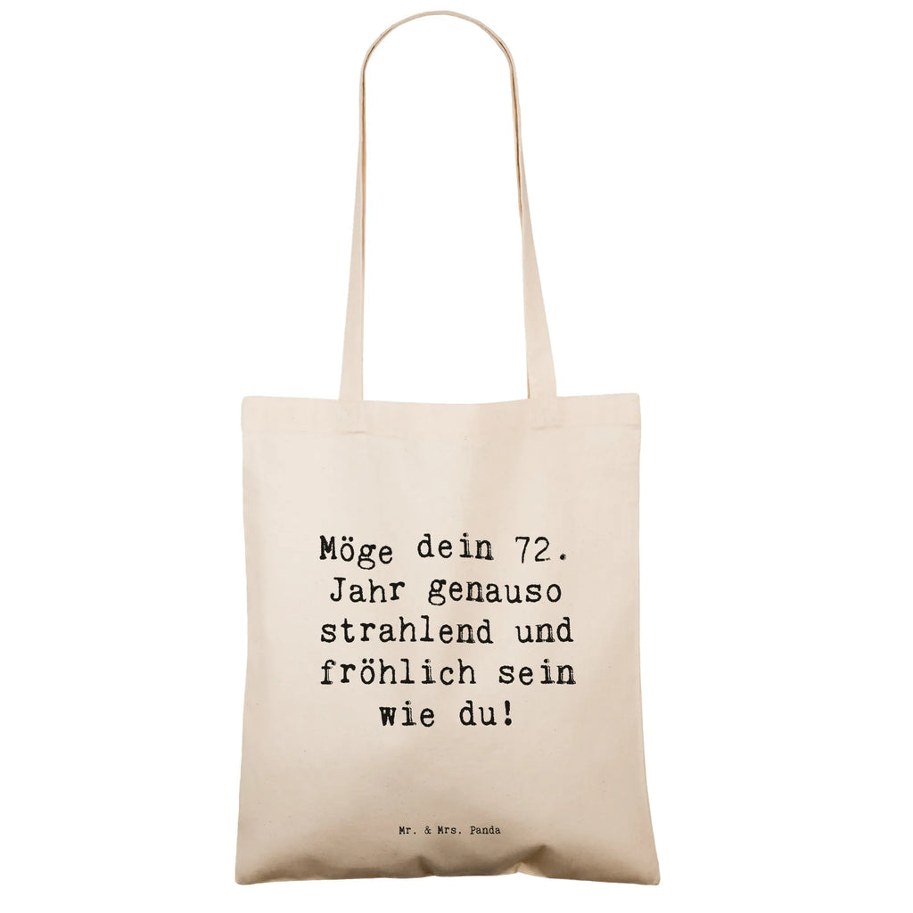 Tragetasche Spruch 72. Geburtstag Freude Glanz Beuteltasche, Beutel, Einkaufstasche, Jutebeutel, Stoffbeutel, Tasche, Shopper, Umhängetasche, Strandtasche, Schultertasche, Stofftasche, Tragetasche, Badetasche, Jutetasche, Einkaufstüte, Laptoptasche, Geburtstag, Geburtstagsgeschenk, Geschenk