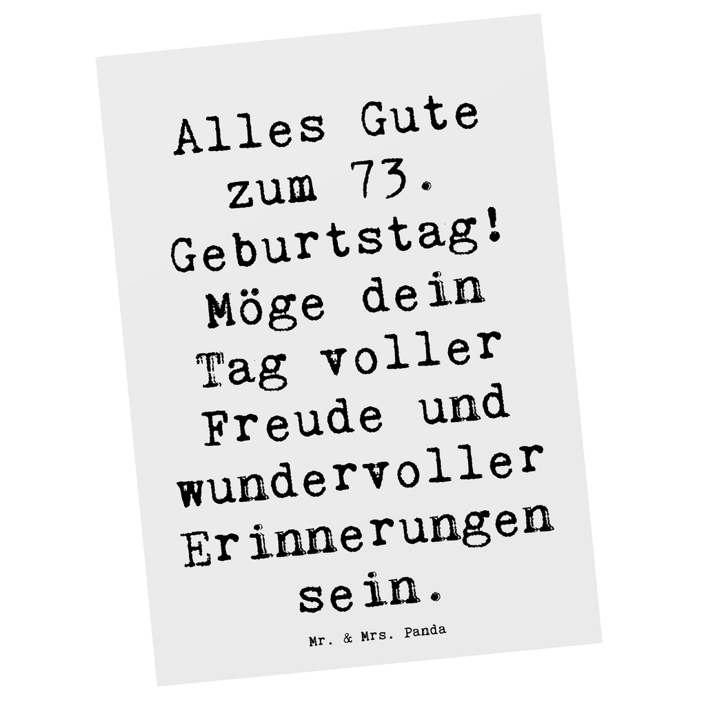 Postkarte Spruch 73. Geburtstag Freude Postkarte, Karte, Geschenkkarte, Grußkarte, Einladung, Ansichtskarte, Geburtstagskarte, Einladungskarte, Dankeskarte, Ansichtskarten, Einladung Geburtstag, Einladungskarten Geburtstag, Geburtstag, Geburtstagsgeschenk, Geschenk