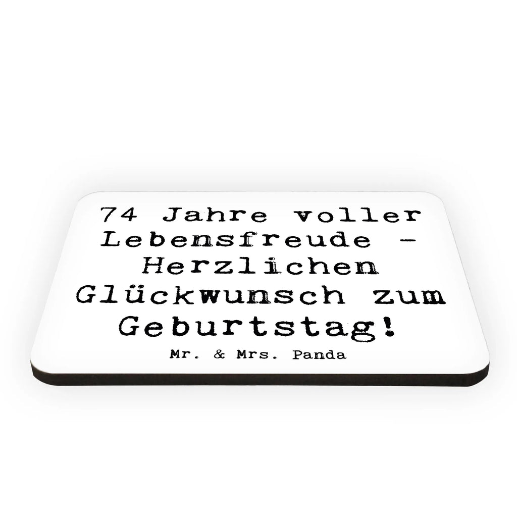 Magnet Spruch 74. Geburtstag Lebensfreude Kühlschrankmagnet, Pinnwandmagnet, Souvenir Magnet, Motivmagnete, Dekomagnet, Whiteboard Magnet, Notiz Magnet, Kühlschrank Dekoration, Geburtstag, Geburtstagsgeschenk, Geschenk