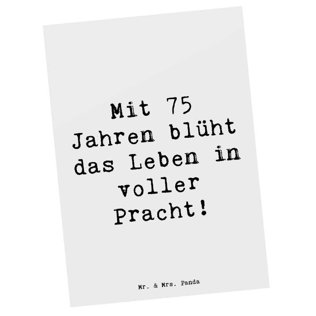 Postkarte Spruch 75. Geburtstag Blüte Postkarte, Karte, Geschenkkarte, Grußkarte, Einladung, Ansichtskarte, Geburtstagskarte, Einladungskarte, Dankeskarte, Ansichtskarten, Einladung Geburtstag, Einladungskarten Geburtstag, Geburtstag, Geburtstagsgeschenk, Geschenk