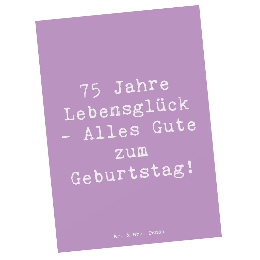 Postkarte Spruch 75. Geburtstag Postkarte, Karte, Geschenkkarte, Grußkarte, Einladung, Ansichtskarte, Geburtstagskarte, Einladungskarte, Dankeskarte, Ansichtskarten, Einladung Geburtstag, Einladungskarten Geburtstag, Geburtstag, Geburtstagsgeschenk, Geschenk