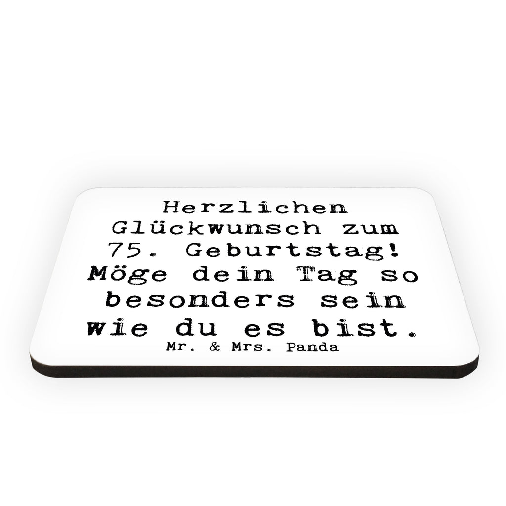 Magnet Spruch 75. Geburtstag Glückwünsche Kühlschrankmagnet, Pinnwandmagnet, Souvenir Magnet, Motivmagnete, Dekomagnet, Whiteboard Magnet, Notiz Magnet, Kühlschrank Dekoration, Geburtstag, Geburtstagsgeschenk, Geschenk