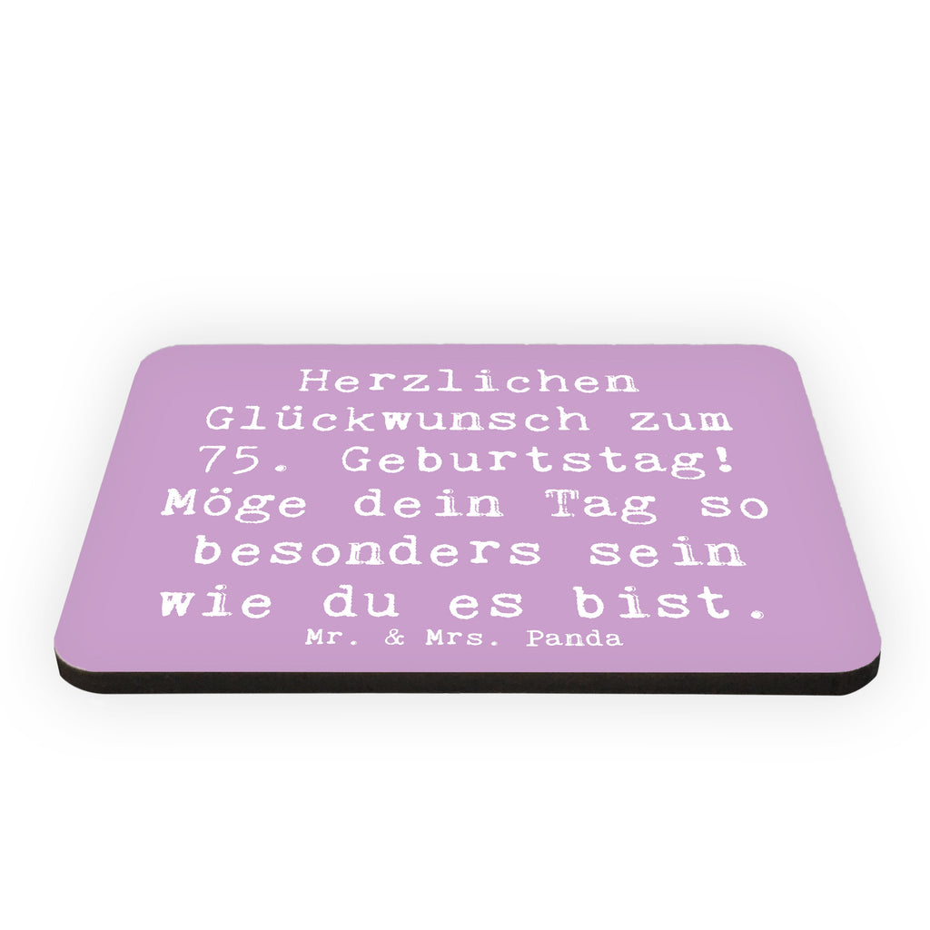 Magnet Spruch 75. Geburtstag Glückwünsche Kühlschrankmagnet, Pinnwandmagnet, Souvenir Magnet, Motivmagnete, Dekomagnet, Whiteboard Magnet, Notiz Magnet, Kühlschrank Dekoration, Geburtstag, Geburtstagsgeschenk, Geschenk