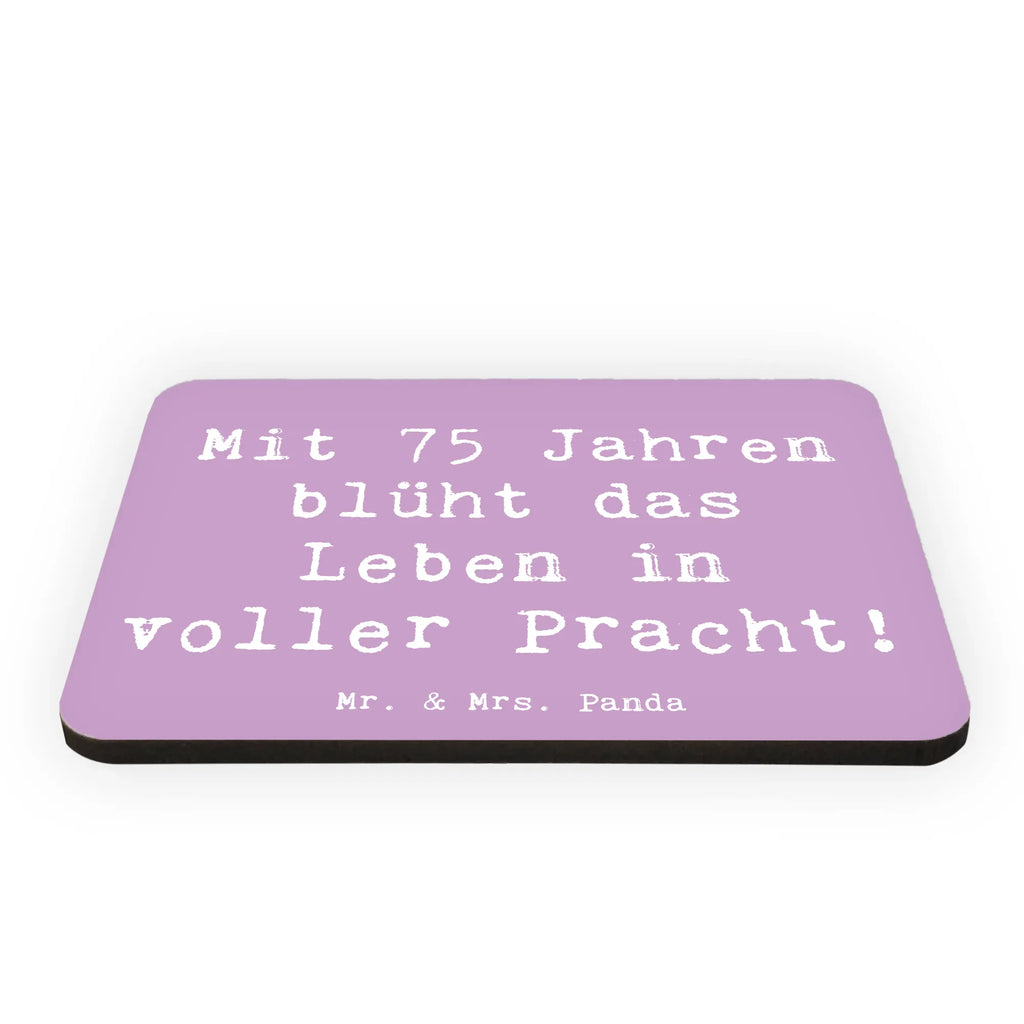 Magnet Spruch 75. Geburtstag Blüte Kühlschrankmagnet, Pinnwandmagnet, Souvenir Magnet, Motivmagnete, Dekomagnet, Whiteboard Magnet, Notiz Magnet, Kühlschrank Dekoration, Geburtstag, Geburtstagsgeschenk, Geschenk