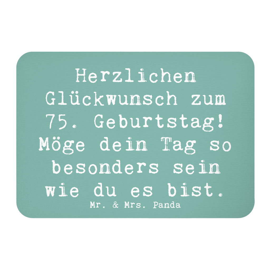 Magnet Spruch 75. Geburtstag Glückwünsche Kühlschrankmagnet, Pinnwandmagnet, Souvenir Magnet, Motivmagnete, Dekomagnet, Whiteboard Magnet, Notiz Magnet, Kühlschrank Dekoration, Geburtstag, Geburtstagsgeschenk, Geschenk