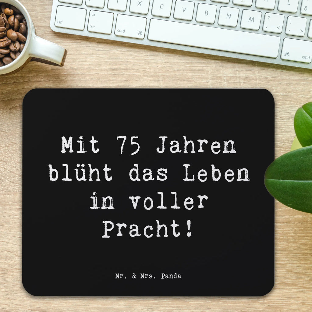 Mauspad Spruch 75. Geburtstag Blüte Mousepad, Computer zubehör, Büroausstattung, PC Zubehör, Arbeitszimmer, Mauspad, Einzigartiges Mauspad, Designer Mauspad, Mausunterlage, Mauspad Büro, Geburtstag, Geburtstagsgeschenk, Geschenk