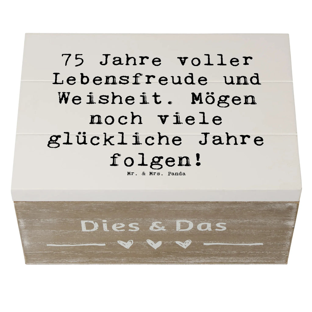 Holzkiste Spruch 75. Geburtstag Lebensfreude Holzkiste, Kiste, Schatzkiste, Truhe, Schatulle, XXL, Erinnerungsbox, Erinnerungskiste, Dekokiste, Aufbewahrungsbox, Geschenkbox, Geschenkdose, Geburtstag, Geburtstagsgeschenk, Geschenk