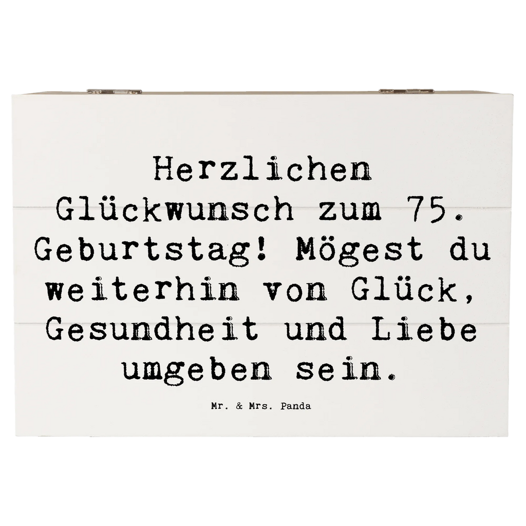 Holzkiste Spruch 75. Geburtstag Holzkiste, Kiste, Schatzkiste, Truhe, Schatulle, XXL, Erinnerungsbox, Erinnerungskiste, Dekokiste, Aufbewahrungsbox, Geschenkbox, Geschenkdose, Geburtstag, Geburtstagsgeschenk, Geschenk