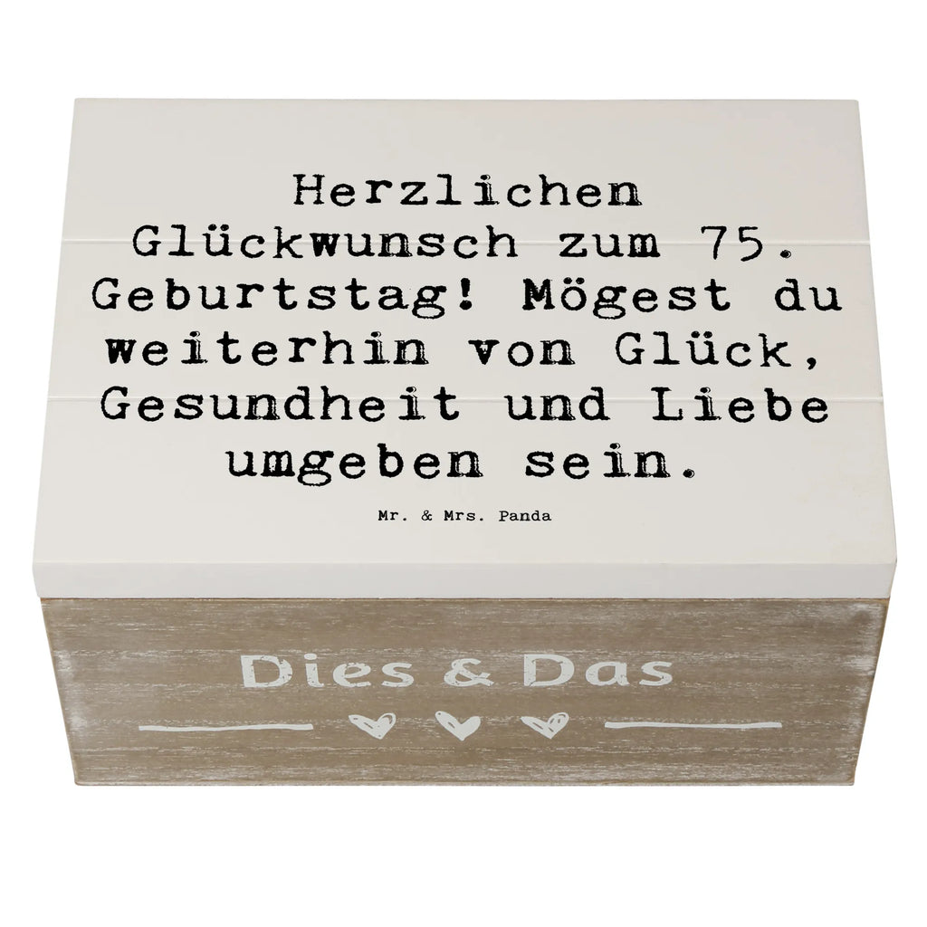 Holzkiste Spruch 75. Geburtstag Holzkiste, Kiste, Schatzkiste, Truhe, Schatulle, XXL, Erinnerungsbox, Erinnerungskiste, Dekokiste, Aufbewahrungsbox, Geschenkbox, Geschenkdose, Geburtstag, Geburtstagsgeschenk, Geschenk