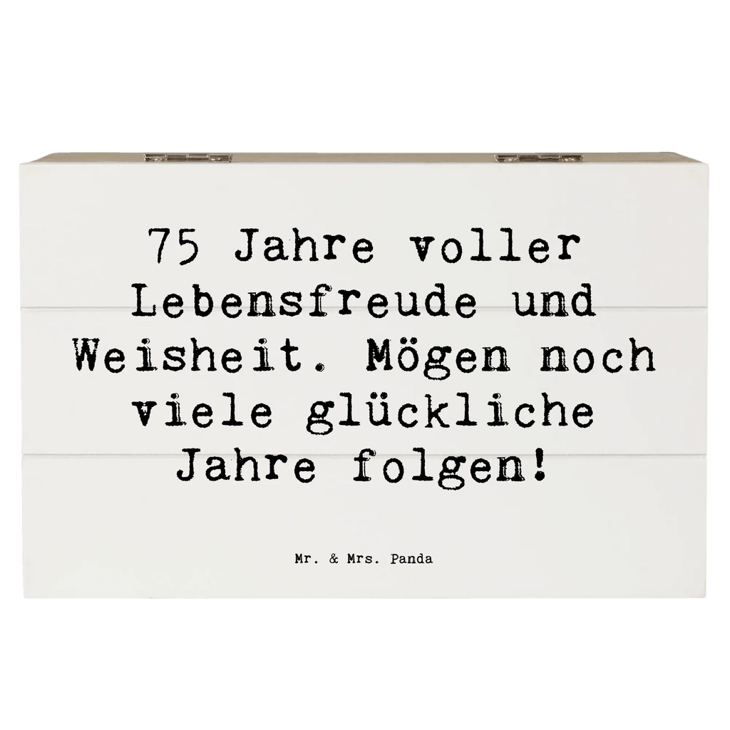 Holzkiste Spruch 75. Geburtstag Lebensfreude Holzkiste, Kiste, Schatzkiste, Truhe, Schatulle, XXL, Erinnerungsbox, Erinnerungskiste, Dekokiste, Aufbewahrungsbox, Geschenkbox, Geschenkdose, Geburtstag, Geburtstagsgeschenk, Geschenk