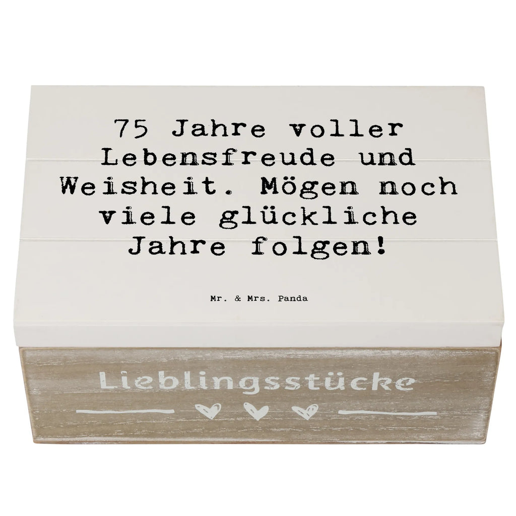 Holzkiste Spruch 75. Geburtstag Lebensfreude Holzkiste, Kiste, Schatzkiste, Truhe, Schatulle, XXL, Erinnerungsbox, Erinnerungskiste, Dekokiste, Aufbewahrungsbox, Geschenkbox, Geschenkdose, Geburtstag, Geburtstagsgeschenk, Geschenk