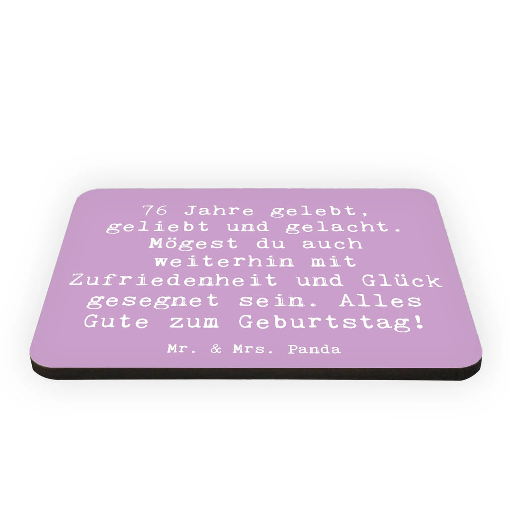 Magnet Spruch 76. Geburtstag Kühlschrankmagnet, Pinnwandmagnet, Souvenir Magnet, Motivmagnete, Dekomagnet, Whiteboard Magnet, Notiz Magnet, Kühlschrank Dekoration, Geburtstag, Geburtstagsgeschenk, Geschenk