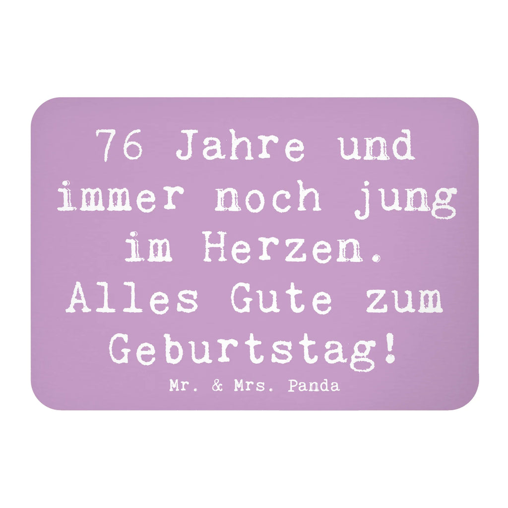 Magnet Spruch 76. Geburtstag Herzjung Kühlschrankmagnet, Pinnwandmagnet, Souvenir Magnet, Motivmagnete, Dekomagnet, Whiteboard Magnet, Notiz Magnet, Kühlschrank Dekoration, Geburtstag, Geburtstagsgeschenk, Geschenk