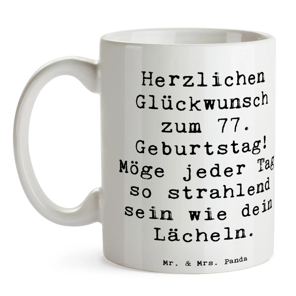 Tasse Spruch 77. Geburtstag Strahlen Tasse, Kaffeetasse, Teetasse, Becher, Kaffeebecher, Teebecher, Keramiktasse, Porzellantasse, Büro Tasse, Geschenk Tasse, Tasse Sprüche, Tasse Motive, Kaffeetassen, Tasse bedrucken, Designer Tasse, Cappuccino Tassen, Schöne Teetassen, Geburtstag, Geburtstagsgeschenk, Geschenk