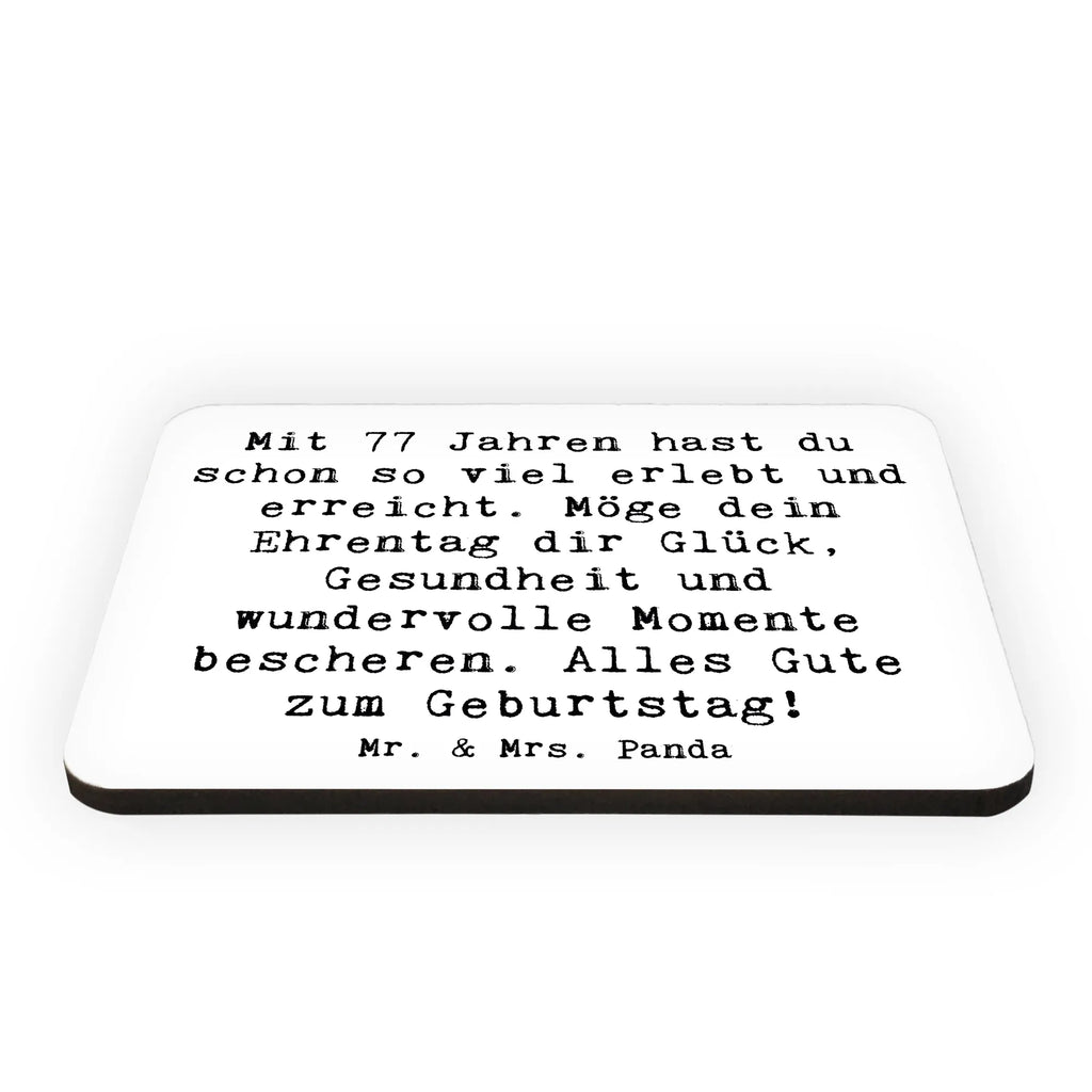 Magnet Spruch 77. Geburtstag Glückwunsch Kühlschrankmagnet, Pinnwandmagnet, Souvenir Magnet, Motivmagnete, Dekomagnet, Whiteboard Magnet, Notiz Magnet, Kühlschrank Dekoration, Geburtstag, Geburtstagsgeschenk, Geschenk