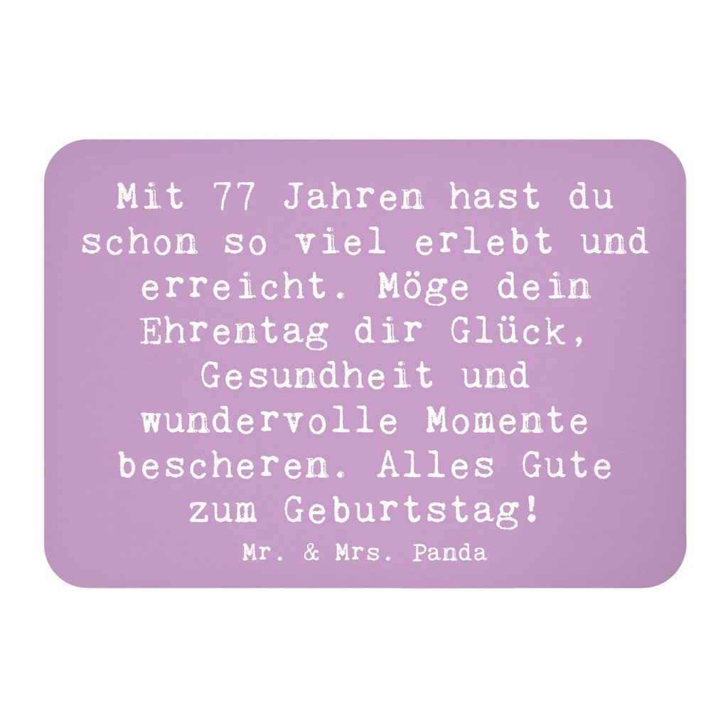 Magnet Spruch 77. Geburtstag Glückwunsch Kühlschrankmagnet, Pinnwandmagnet, Souvenir Magnet, Motivmagnete, Dekomagnet, Whiteboard Magnet, Notiz Magnet, Kühlschrank Dekoration, Geburtstag, Geburtstagsgeschenk, Geschenk