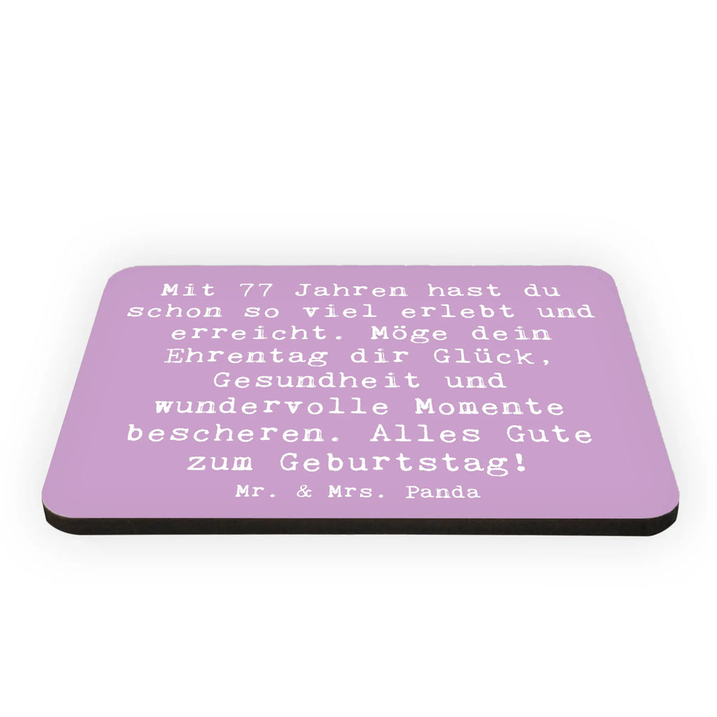 Magnet Spruch 77. Geburtstag Glückwunsch Kühlschrankmagnet, Pinnwandmagnet, Souvenir Magnet, Motivmagnete, Dekomagnet, Whiteboard Magnet, Notiz Magnet, Kühlschrank Dekoration, Geburtstag, Geburtstagsgeschenk, Geschenk