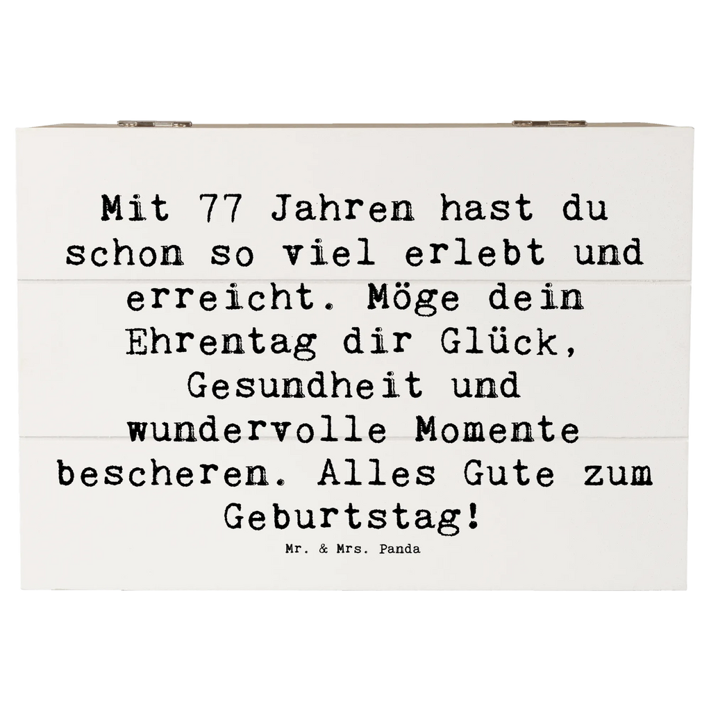 Holzkiste Spruch 77. Geburtstag Glückwunsch Holzkiste, Kiste, Schatzkiste, Truhe, Schatulle, XXL, Erinnerungsbox, Erinnerungskiste, Dekokiste, Aufbewahrungsbox, Geschenkbox, Geschenkdose, Geburtstag, Geburtstagsgeschenk, Geschenk