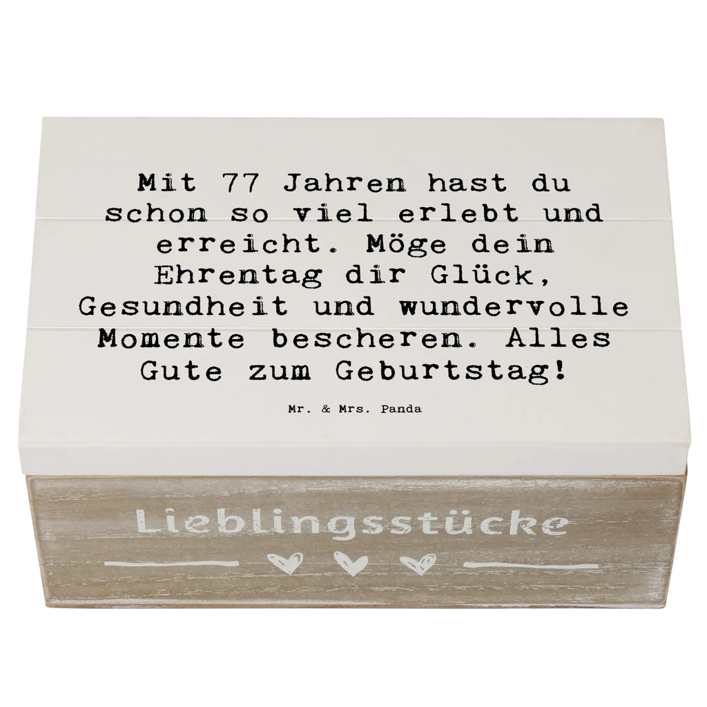 Holzkiste Spruch 77. Geburtstag Glückwunsch Holzkiste, Kiste, Schatzkiste, Truhe, Schatulle, XXL, Erinnerungsbox, Erinnerungskiste, Dekokiste, Aufbewahrungsbox, Geschenkbox, Geschenkdose, Geburtstag, Geburtstagsgeschenk, Geschenk