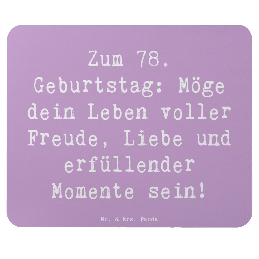 Mauspad Spruch 78. Geburtstag Freude Liebe Mousepad, Computer zubehör, Büroausstattung, PC Zubehör, Arbeitszimmer, Mauspad, Einzigartiges Mauspad, Designer Mauspad, Mausunterlage, Mauspad Büro, Geburtstag, Geburtstagsgeschenk, Geschenk