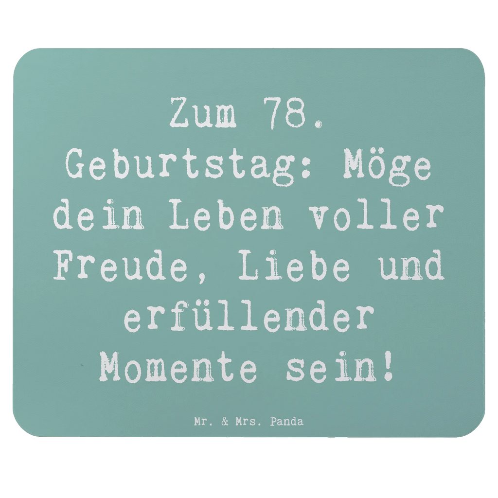 Mauspad Spruch 78. Geburtstag Freude Liebe Mousepad, Computer zubehör, Büroausstattung, PC Zubehör, Arbeitszimmer, Mauspad, Einzigartiges Mauspad, Designer Mauspad, Mausunterlage, Mauspad Büro, Geburtstag, Geburtstagsgeschenk, Geschenk