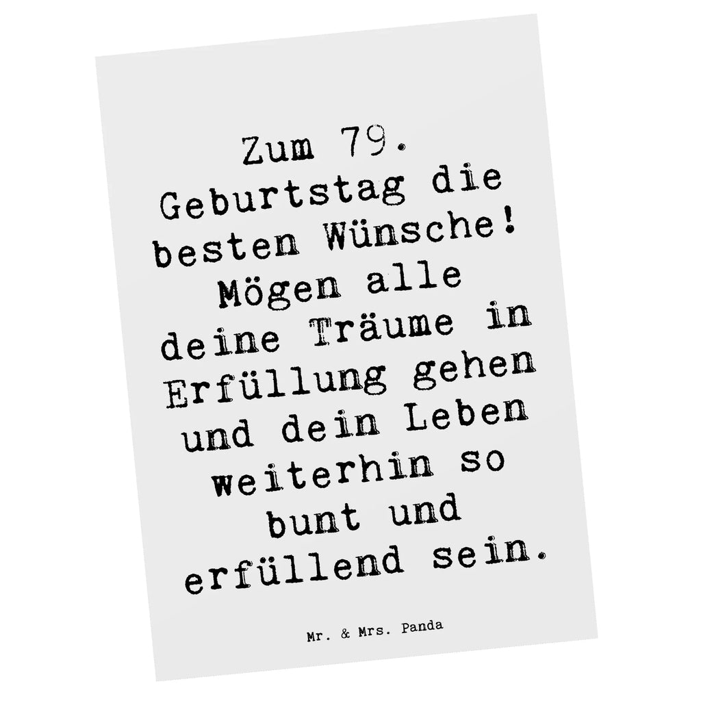 Postkarte Spruch 79. Geburtstag Postkarte, Karte, Geschenkkarte, Grußkarte, Einladung, Ansichtskarte, Geburtstagskarte, Einladungskarte, Dankeskarte, Ansichtskarten, Einladung Geburtstag, Einladungskarten Geburtstag, Geburtstag, Geburtstagsgeschenk, Geschenk