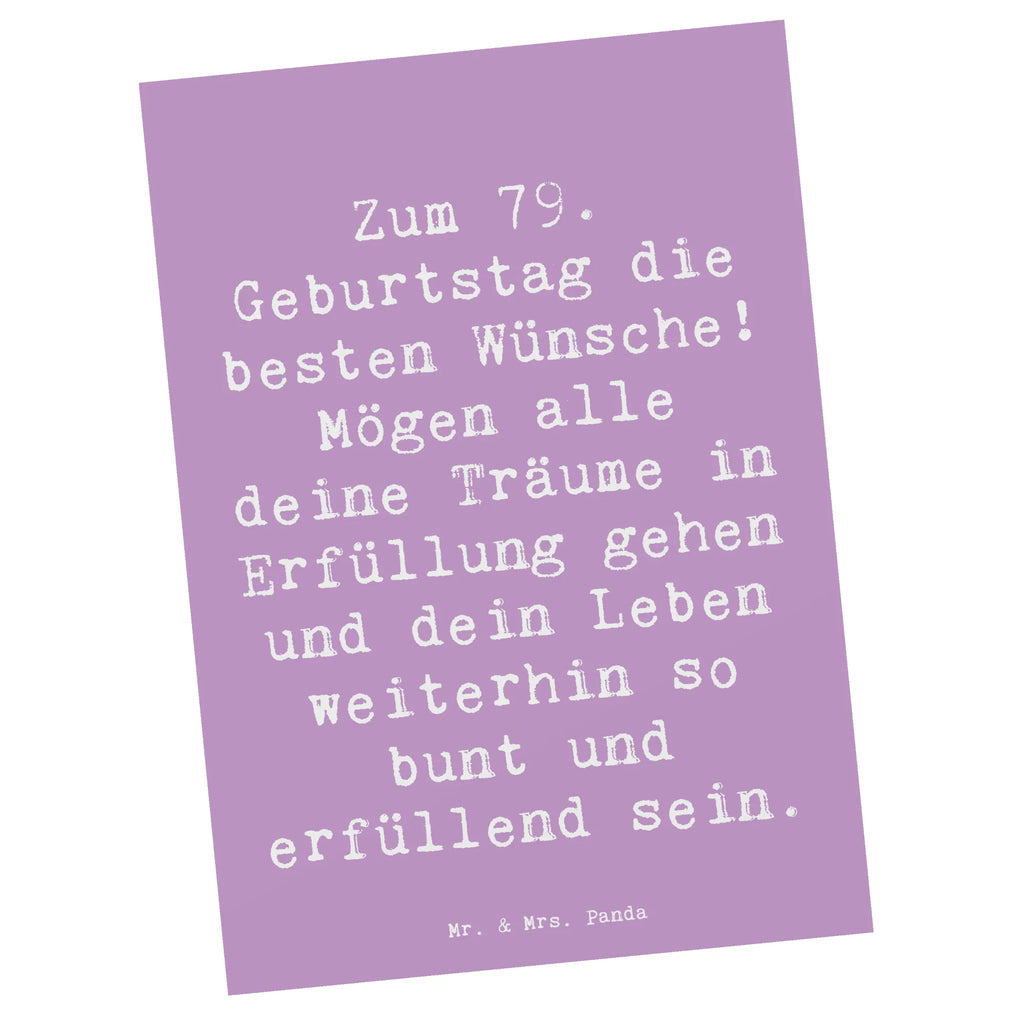 Postkarte Spruch 79. Geburtstag Postkarte, Karte, Geschenkkarte, Grußkarte, Einladung, Ansichtskarte, Geburtstagskarte, Einladungskarte, Dankeskarte, Ansichtskarten, Einladung Geburtstag, Einladungskarten Geburtstag, Geburtstag, Geburtstagsgeschenk, Geschenk