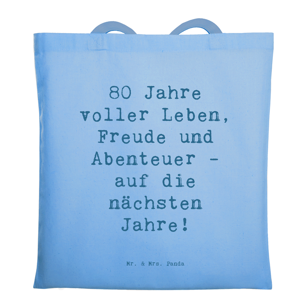 Tragetasche Spruch 80. Geburtstag Abenteuer Beuteltasche, Beutel, Einkaufstasche, Jutebeutel, Stoffbeutel, Tasche, Shopper, Umhängetasche, Strandtasche, Schultertasche, Stofftasche, Tragetasche, Badetasche, Jutetasche, Einkaufstüte, Laptoptasche, Geburtstag, Geburtstagsgeschenk, Geschenk