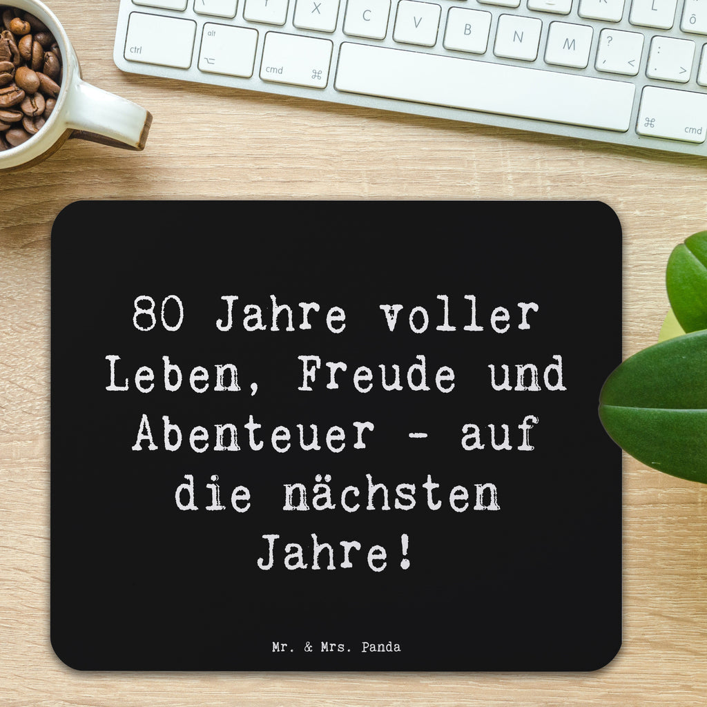 Mauspad Spruch 80. Geburtstag Abenteuer Mousepad, Computer zubehör, Büroausstattung, PC Zubehör, Arbeitszimmer, Mauspad, Einzigartiges Mauspad, Designer Mauspad, Mausunterlage, Mauspad Büro, Geburtstag, Geburtstagsgeschenk, Geschenk