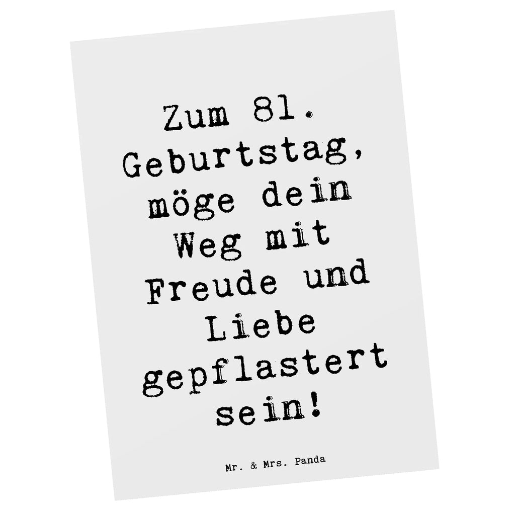 Postkarte Spruch 81. Geburtstag Postkarte, Karte, Geschenkkarte, Grußkarte, Einladung, Ansichtskarte, Geburtstagskarte, Einladungskarte, Dankeskarte, Ansichtskarten, Einladung Geburtstag, Einladungskarten Geburtstag, Geburtstag, Geburtstagsgeschenk, Geschenk