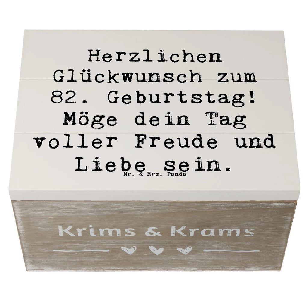 Holzkiste Spruch 82. Geburtstag Holzkiste, Kiste, Schatzkiste, Truhe, Schatulle, XXL, Erinnerungsbox, Erinnerungskiste, Dekokiste, Aufbewahrungsbox, Geschenkbox, Geschenkdose, Geburtstag, Geburtstagsgeschenk, Geschenk