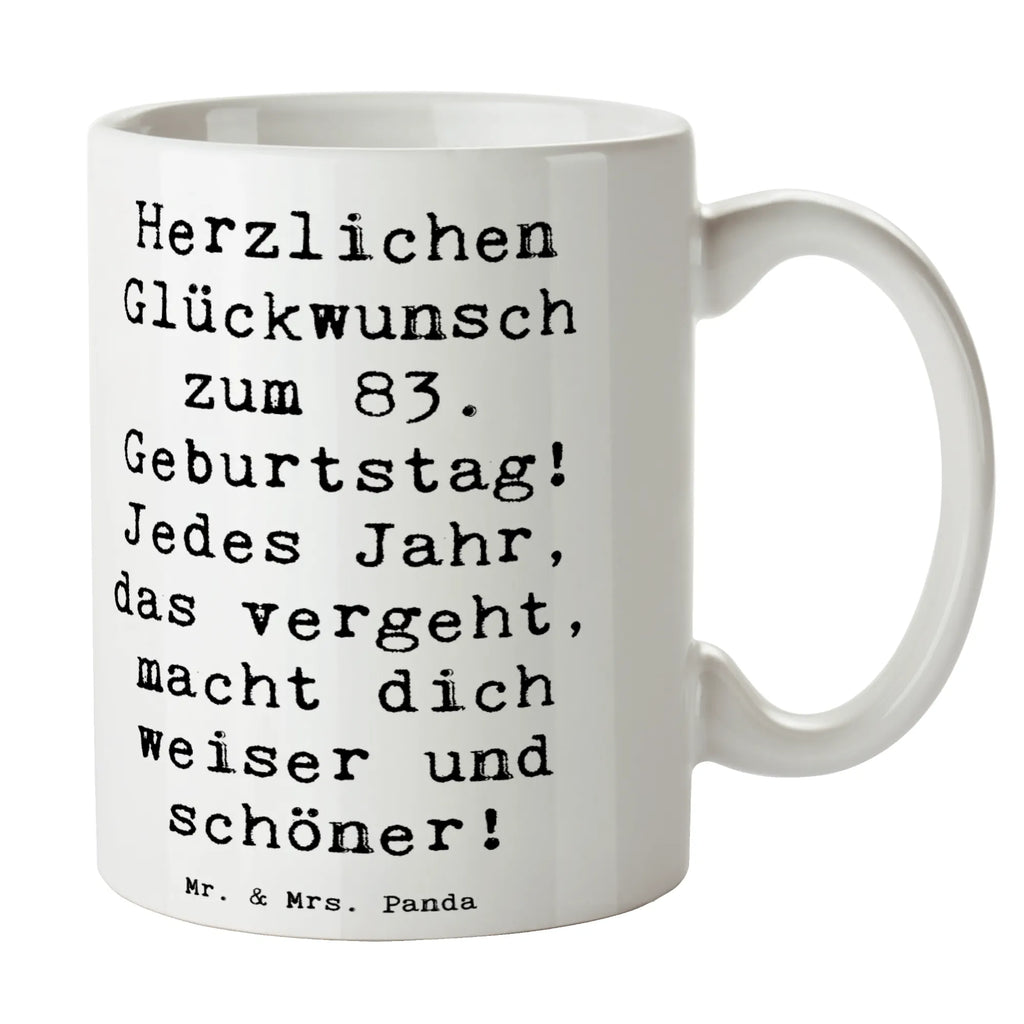 Tasse Spruch 83. Geburtstag Classic Tasse, Kaffeetasse, Teetasse, Becher, Kaffeebecher, Teebecher, Keramiktasse, Porzellantasse, Büro Tasse, Geschenk Tasse, Tasse Sprüche, Tasse Motive, Kaffeetassen, Tasse bedrucken, Designer Tasse, Cappuccino Tassen, Schöne Teetassen, Geburtstag, Geburtstagsgeschenk, Geschenk