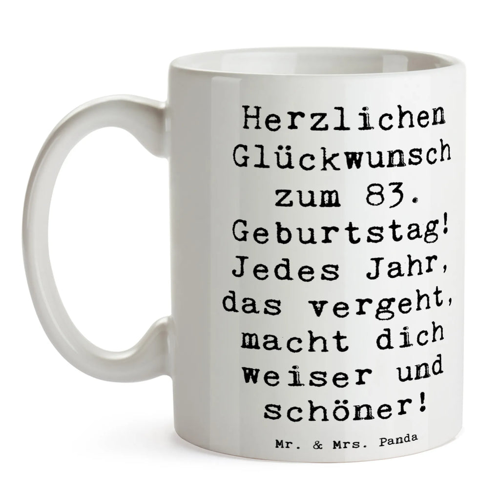 Tasse Spruch 83. Geburtstag Classic Tasse, Kaffeetasse, Teetasse, Becher, Kaffeebecher, Teebecher, Keramiktasse, Porzellantasse, Büro Tasse, Geschenk Tasse, Tasse Sprüche, Tasse Motive, Kaffeetassen, Tasse bedrucken, Designer Tasse, Cappuccino Tassen, Schöne Teetassen, Geburtstag, Geburtstagsgeschenk, Geschenk