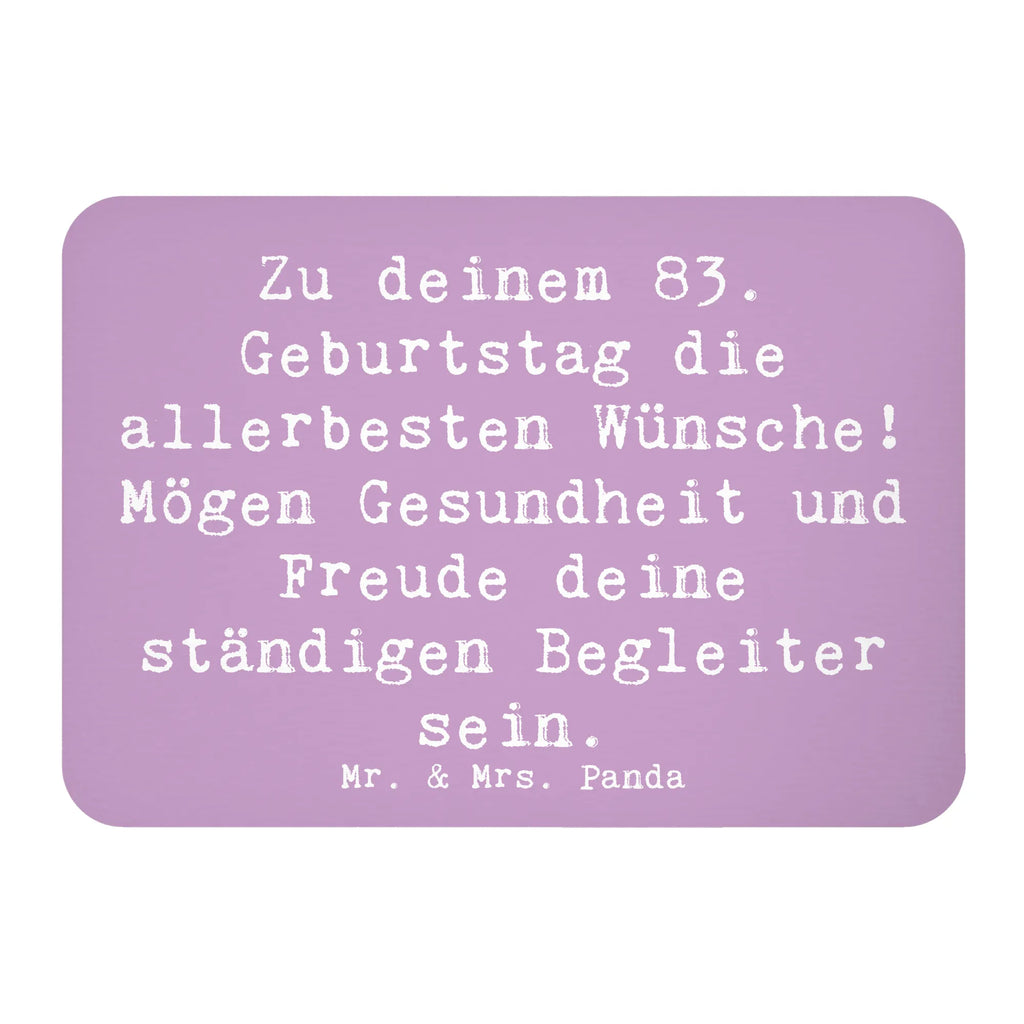 Magnet Spruch 83. Geburtstag Glückwünsche Kühlschrankmagnet, Pinnwandmagnet, Souvenir Magnet, Motivmagnete, Dekomagnet, Whiteboard Magnet, Notiz Magnet, Kühlschrank Dekoration, Geburtstag, Geburtstagsgeschenk, Geschenk