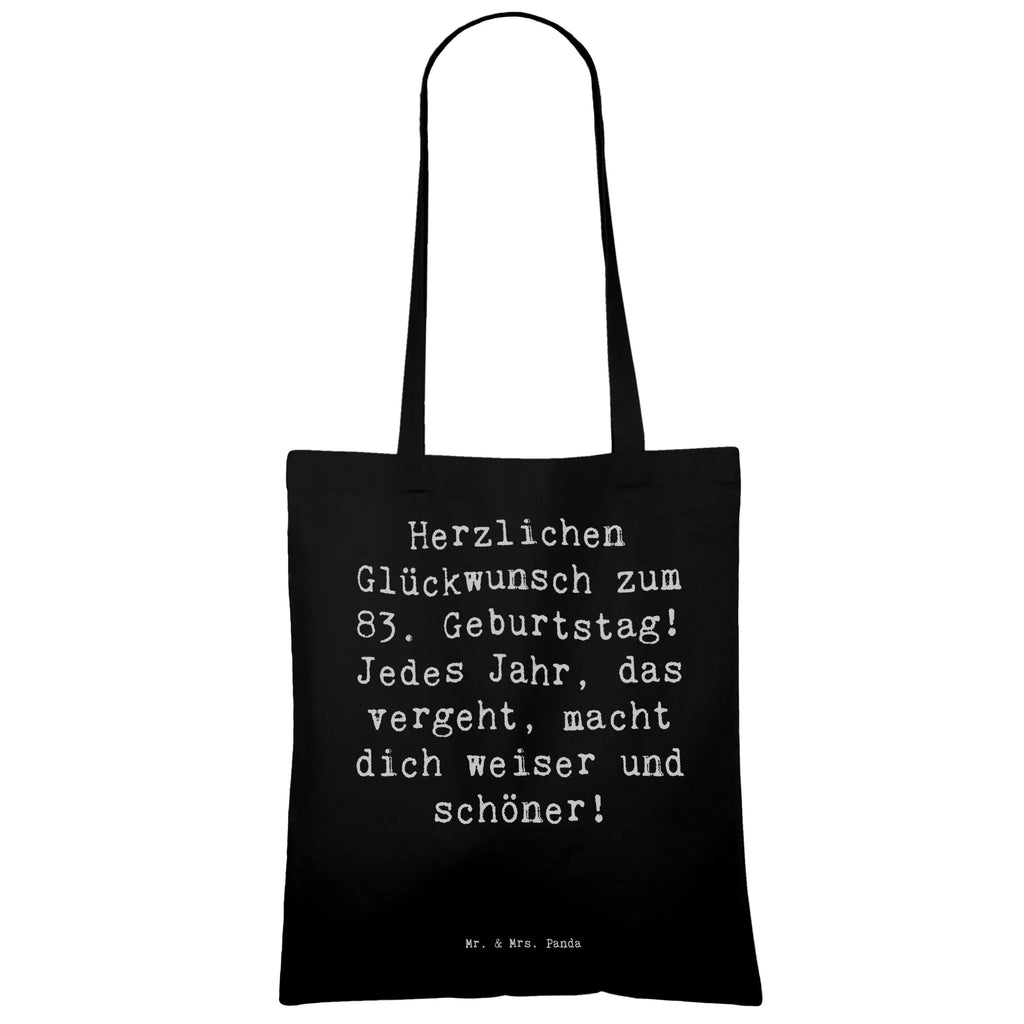 Tragetasche Spruch 83. Geburtstag Classic Beuteltasche, Beutel, Einkaufstasche, Jutebeutel, Stoffbeutel, Tasche, Shopper, Umhängetasche, Strandtasche, Schultertasche, Stofftasche, Tragetasche, Badetasche, Jutetasche, Einkaufstüte, Laptoptasche, Geburtstag, Geburtstagsgeschenk, Geschenk