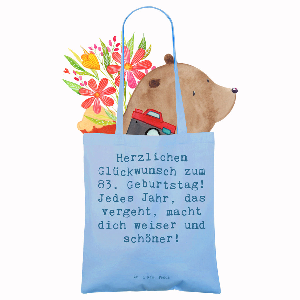 Tragetasche Spruch 83. Geburtstag Classic Beuteltasche, Beutel, Einkaufstasche, Jutebeutel, Stoffbeutel, Tasche, Shopper, Umhängetasche, Strandtasche, Schultertasche, Stofftasche, Tragetasche, Badetasche, Jutetasche, Einkaufstüte, Laptoptasche, Geburtstag, Geburtstagsgeschenk, Geschenk