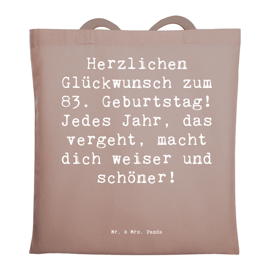 Tragetasche Spruch 83. Geburtstag Classic Beuteltasche, Beutel, Einkaufstasche, Jutebeutel, Stoffbeutel, Tasche, Shopper, Umhängetasche, Strandtasche, Schultertasche, Stofftasche, Tragetasche, Badetasche, Jutetasche, Einkaufstüte, Laptoptasche, Geburtstag, Geburtstagsgeschenk, Geschenk