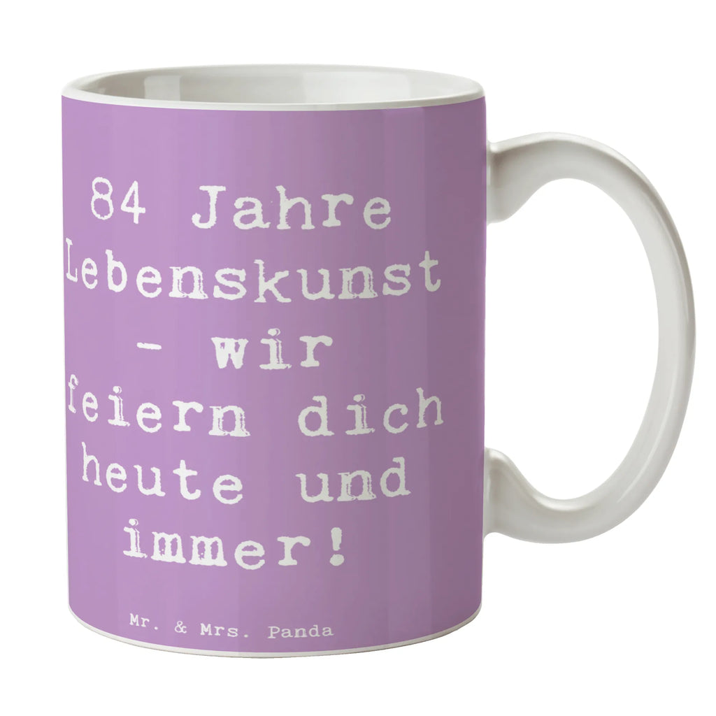 Tasse Spruch 84. Geburtstag Lebenskunst Tasse, Kaffeetasse, Teetasse, Becher, Kaffeebecher, Teebecher, Keramiktasse, Porzellantasse, Büro Tasse, Geschenk Tasse, Tasse Sprüche, Tasse Motive, Kaffeetassen, Tasse bedrucken, Designer Tasse, Cappuccino Tassen, Schöne Teetassen, Geburtstag, Geburtstagsgeschenk, Geschenk