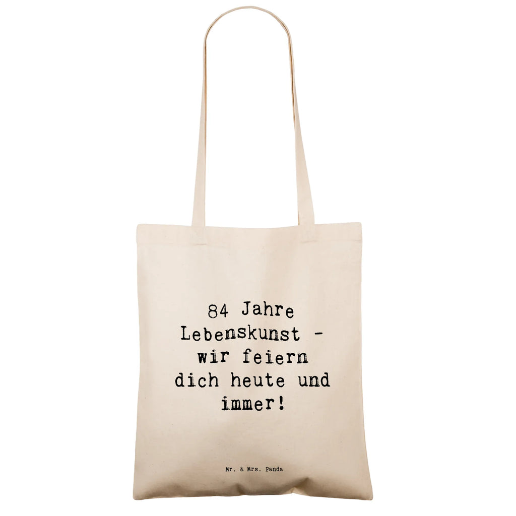 Tragetasche Spruch 84. Geburtstag Lebenskunst Beuteltasche, Beutel, Einkaufstasche, Jutebeutel, Stoffbeutel, Tasche, Shopper, Umhängetasche, Strandtasche, Schultertasche, Stofftasche, Tragetasche, Badetasche, Jutetasche, Einkaufstüte, Laptoptasche, Geburtstag, Geburtstagsgeschenk, Geschenk